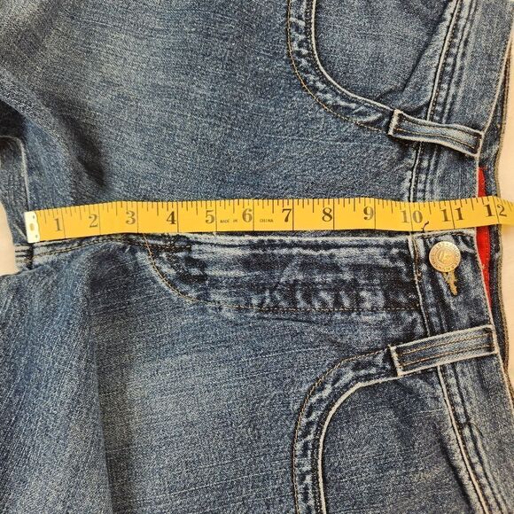 JNCO Kids Blue Jeans with Bulldog Patch - Picture 8 of 13